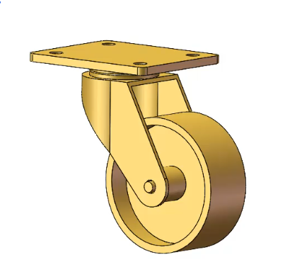 Development of a Heavy-Duty Reset Caster for Automated Assembly Lines