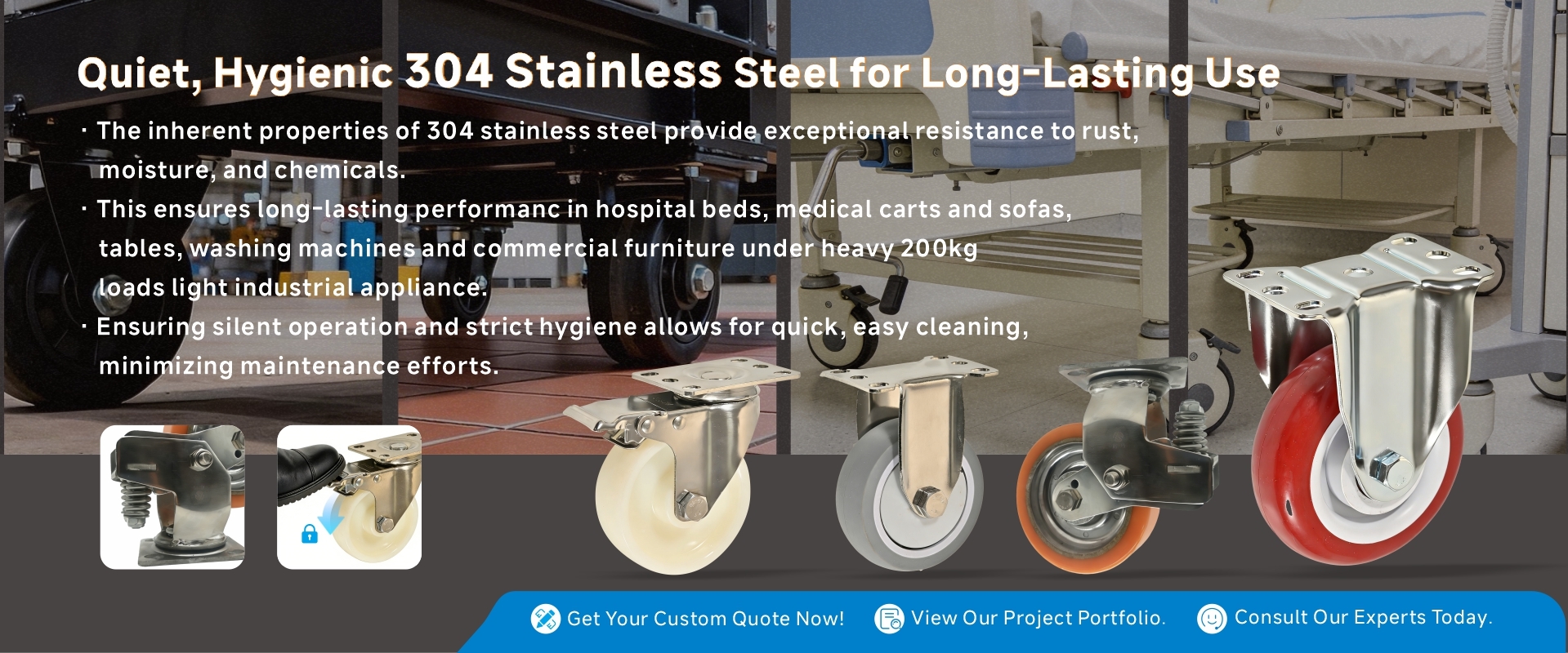 chất lượng Bánh xe công nghiệp nhà máy sản xuất