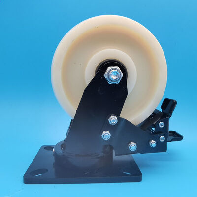 Thermische stabiliteit Industriële zware wielen Nylon rollen Single 5