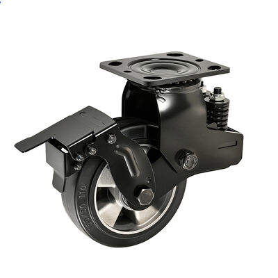 Dual Spring Rubber Extra Heavy Duty Caster Aluminum Wheel Core Automotive Manufacturing  Assembly Lines