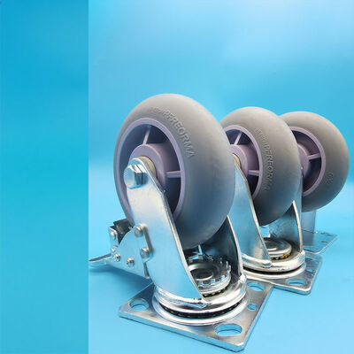 Giá tốt. Bánh xe công nghiệp chịu tải nặng, lõi cao su TPR, bánh đơn 6 inch, có khóa, bánh xoay, cho thiết bị và bàn làm việc trực tuyến