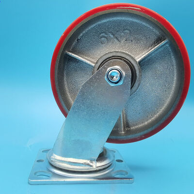 İyi bir fiyat. Yüksek Yük Taşıyan Ağır Görevli Roller Polyurethane Castor Wheels 8 