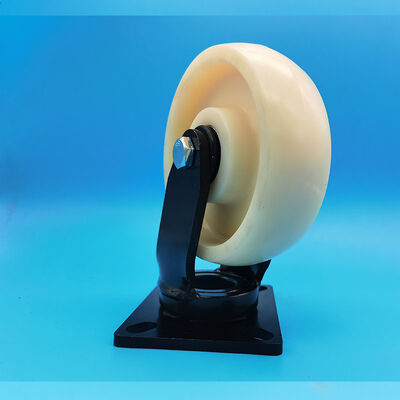 جودة عجلات صناعية غير علامة عجلات ثقيلة عجلات نايلون عجلات فردية 8 بوصة قابلة للإغلاق طاولة مختبرية متعرجة جامدة مصنع