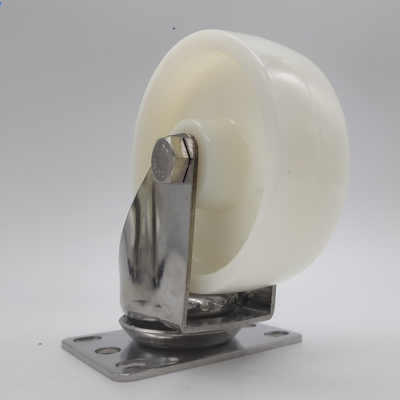 Guter Preis Mittelschwere 304 Edelstahlplatte Nylon-Rohrräder Einzel 4