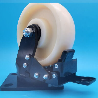 Good price Lockable Heavy Duty Nylon Wheels Supper Extra Heavy Duty Casters  Ball Caster Steel Brake Singel  8