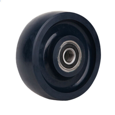 अच्छी कीमत स्टील हब पर उच्च शक्ति वाले पॉलीयूरेथेन पीयू 4 इंच से 12 इंच भारी शुल्क औद्योगिक कैस्टर ठोस पीयू व्हील-प्लेन रोलर 65 शोर डी ऑनलाइन